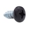 Prime-Line Sheet Metal Screw, S-Tap Pan Head Phil Dr No. 10 X 1/2in Zinc Pl Steel Black Head 25PK 9155151 - alternate 1